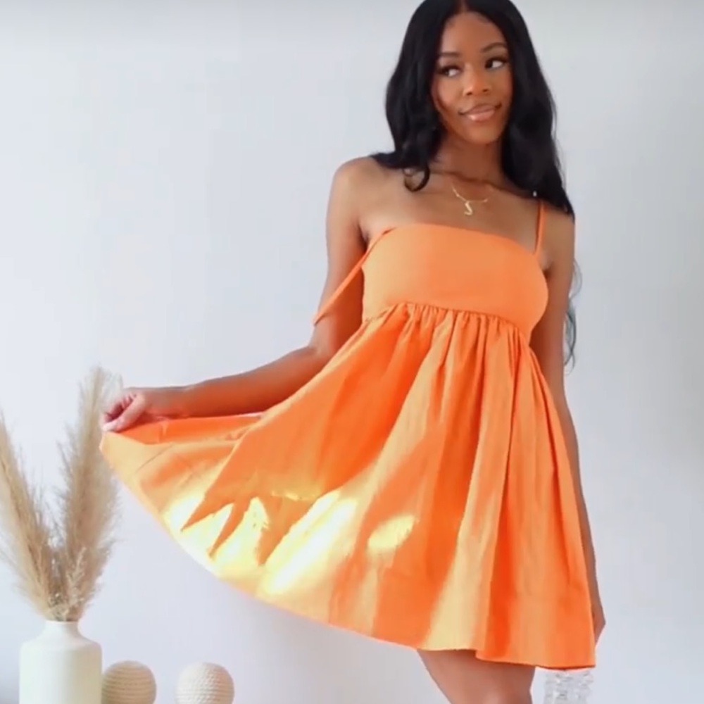 Orange Zara dress new with tags